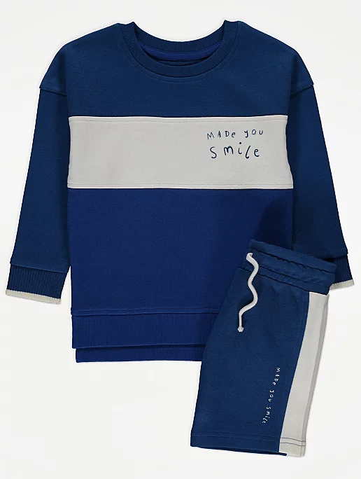 Sweatshirt and Shorts Outfit